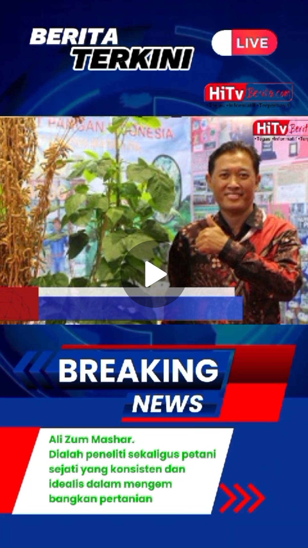 Prof.Ali Zum Mashar Peneliti Sekaligus Petani Sejati Yang Konsisten Dan Idealis Dalam Mengembangkan Pertanian