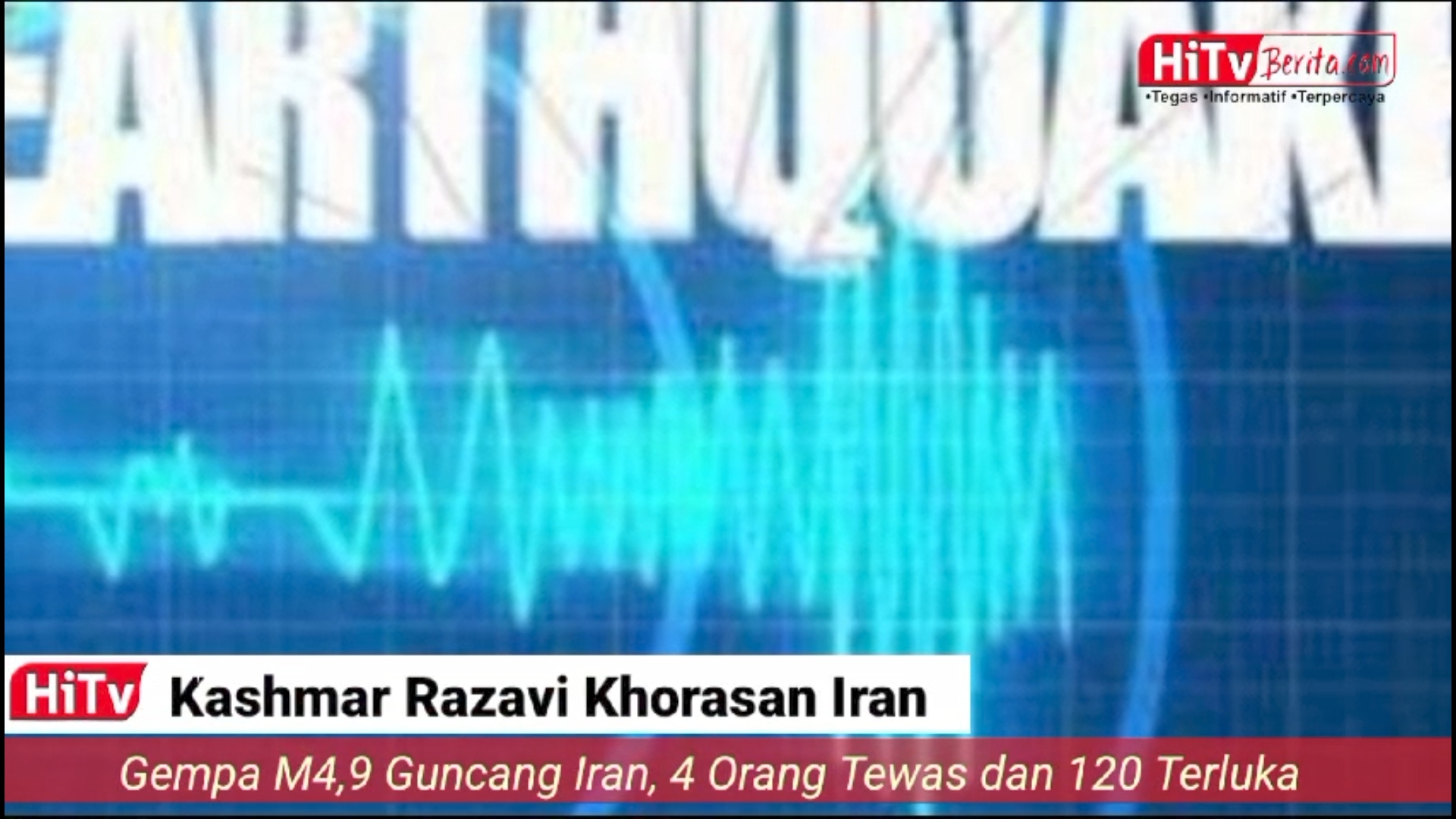 Gempa M4,9 Guncang Iran, 4 Orang Tewas dan 120 Terluka