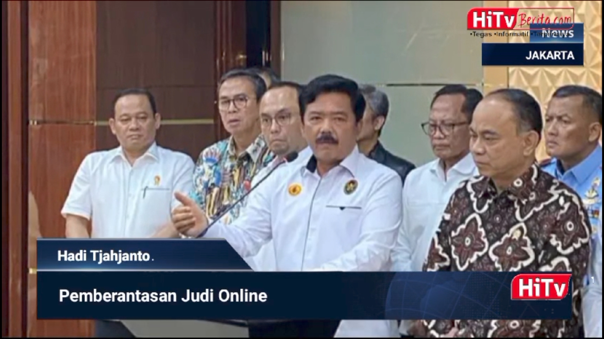 Menko Polhukam Hadi Tjahjanto umumkan Pemberantasan Judi Online