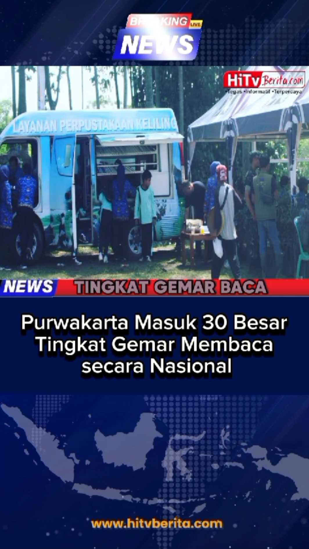 Purwakarta Masuk 30 Besar Tingkat Gemar Membaca secara Nasional