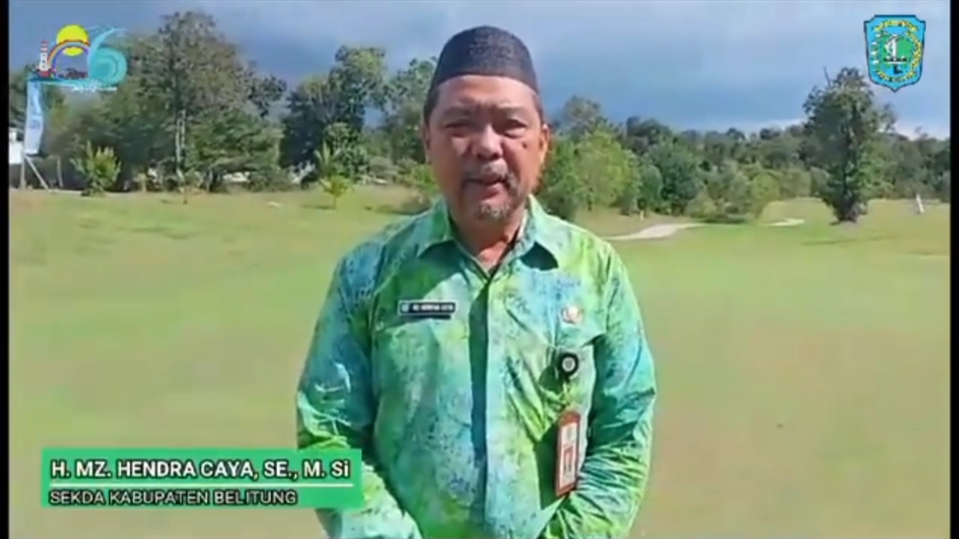 SEKDA KABUPATEN BELITUNG H. MZ HENDRA CAYA, SE.,M.Si MENGUCAPKAN SELAMAT HJKT KE-186