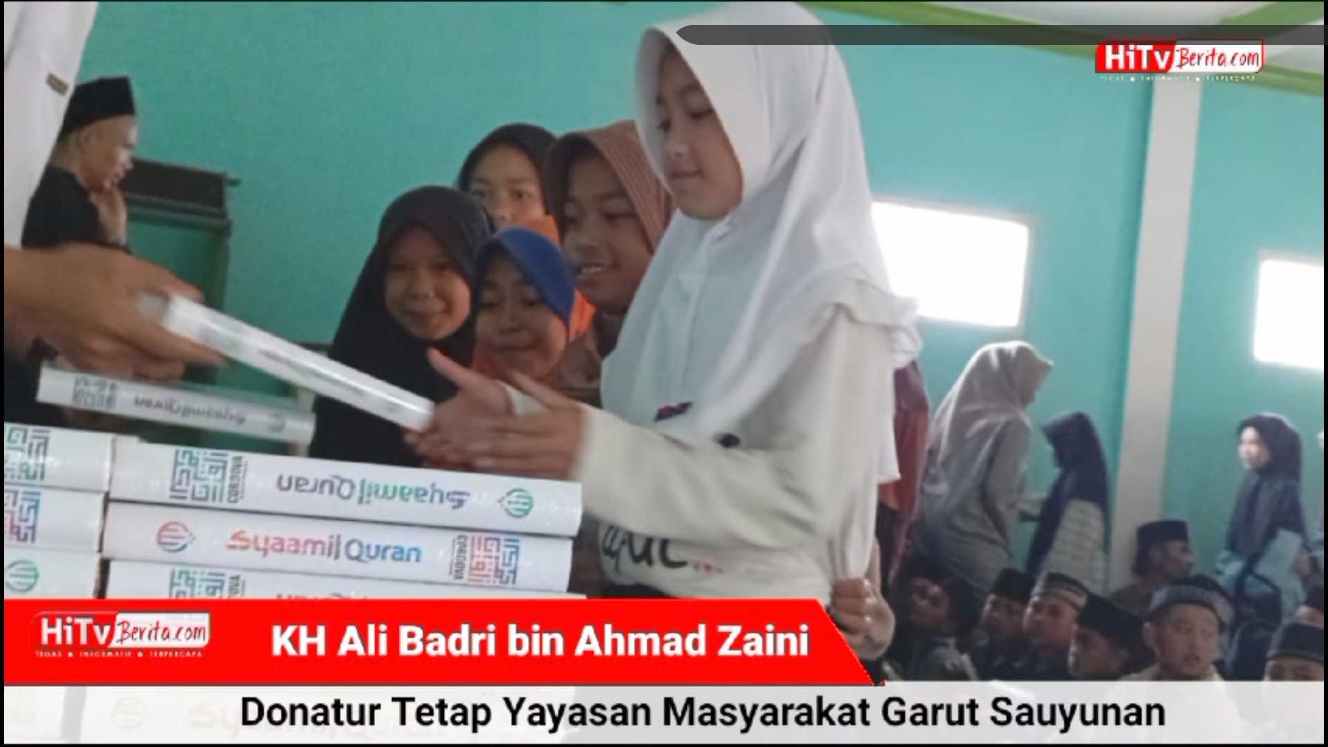 Masyarakat Garut Sauyunan (MGS) Salurkan 100 MusHaf wakaf Al-Qur’an ke Santri Tahfiz Pondok Pesantren Yatim dan Dhuafa ATTA’AWUN Sukaresmi Garut