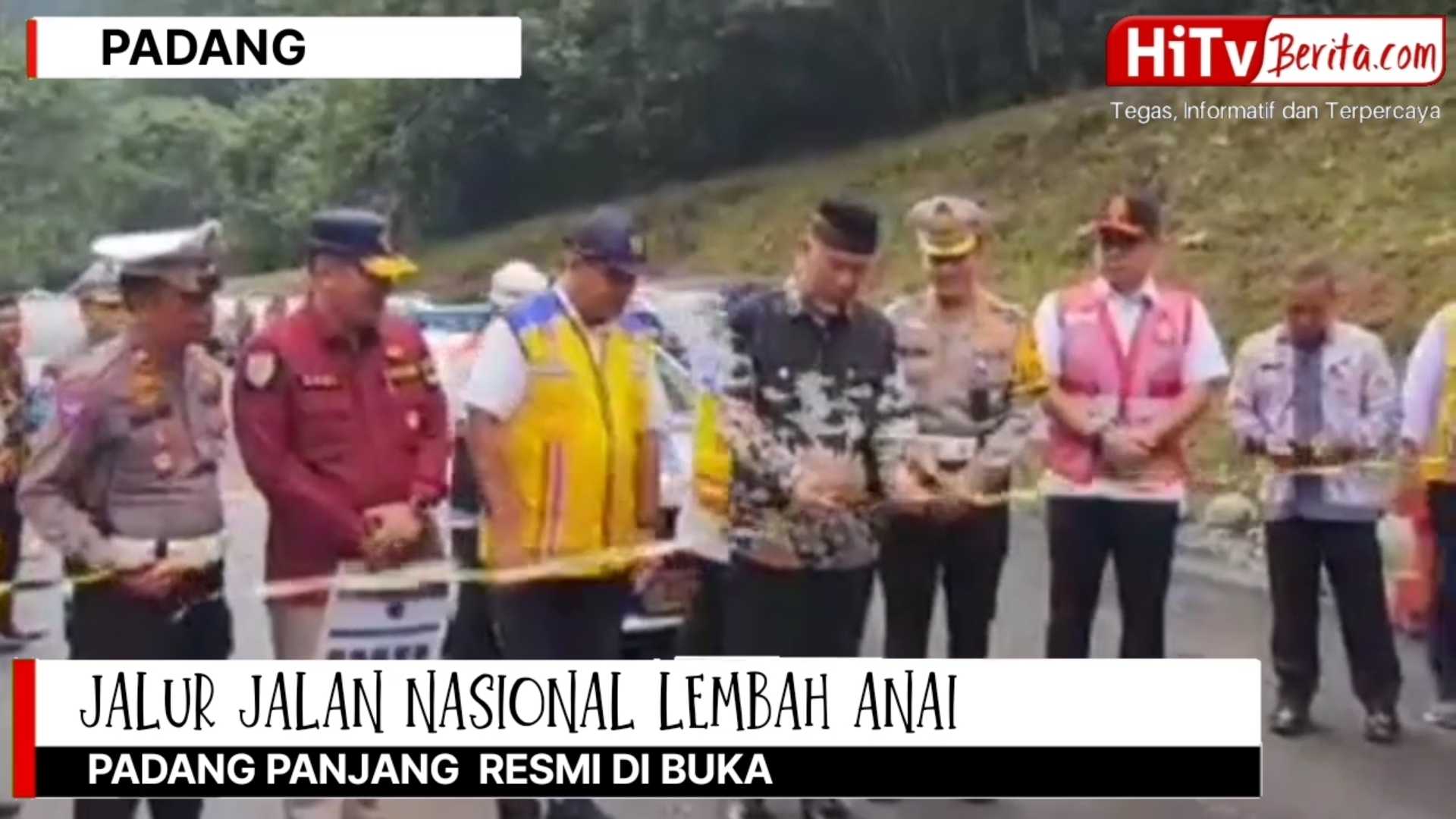 Jalur Jalan Nasional Lembah Anai  Padang Panjang Resmi Dibuka