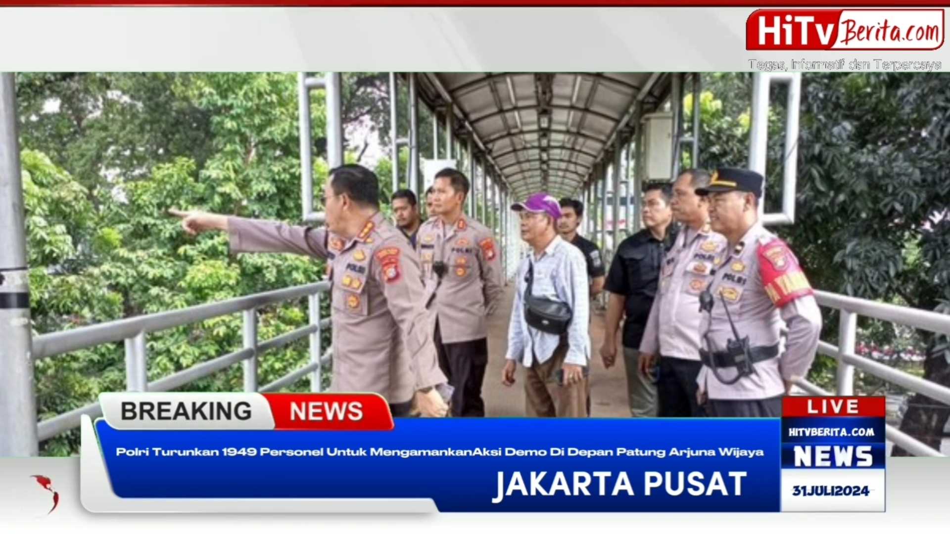 Polri Turunkan 1949 Personel Untuk Mengamankan Aksi Demo Di Depan Patung Arjuna Wijaya