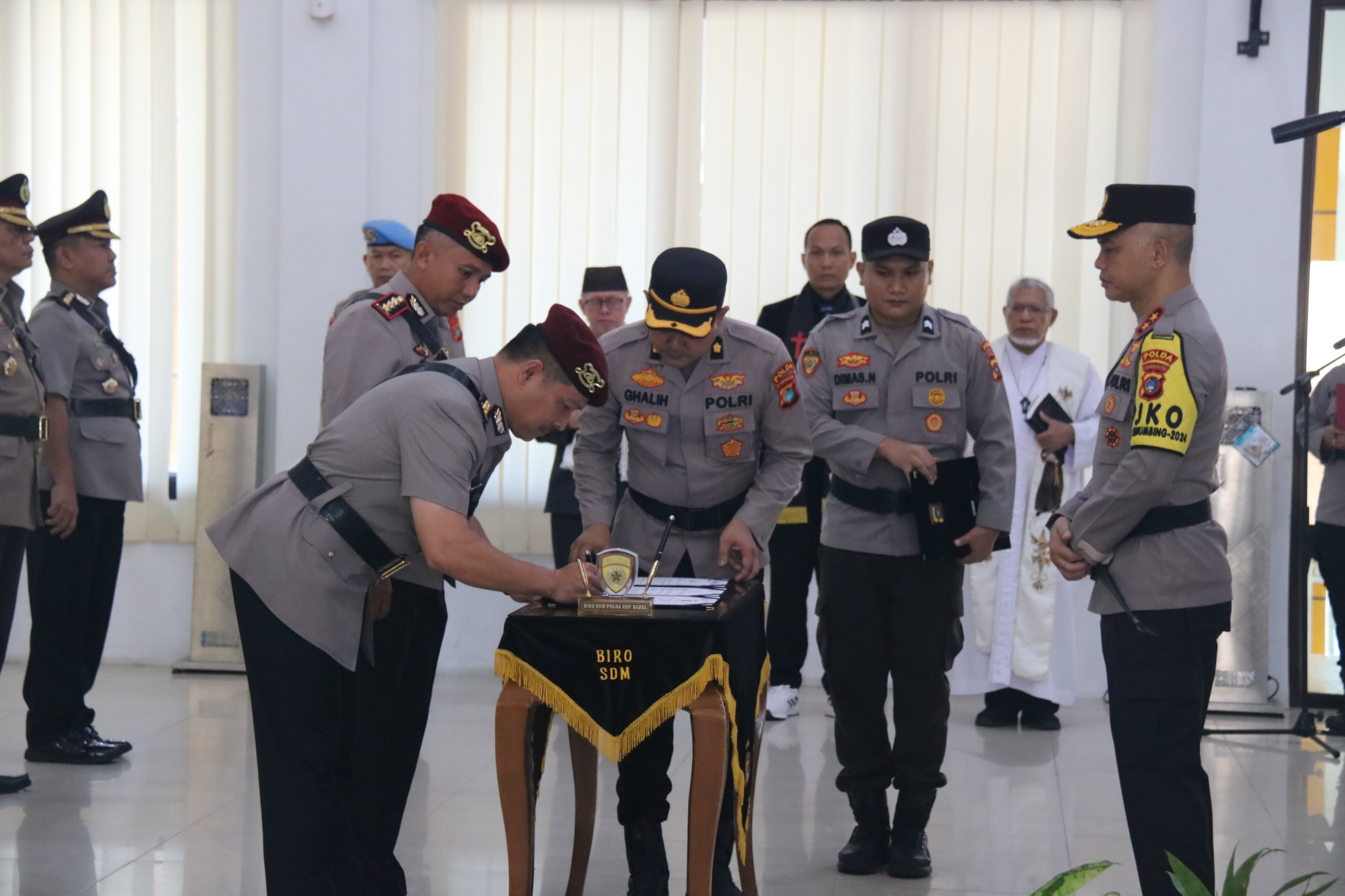 Polda Babel Gelar Sertijab Empat Pejabat Utama