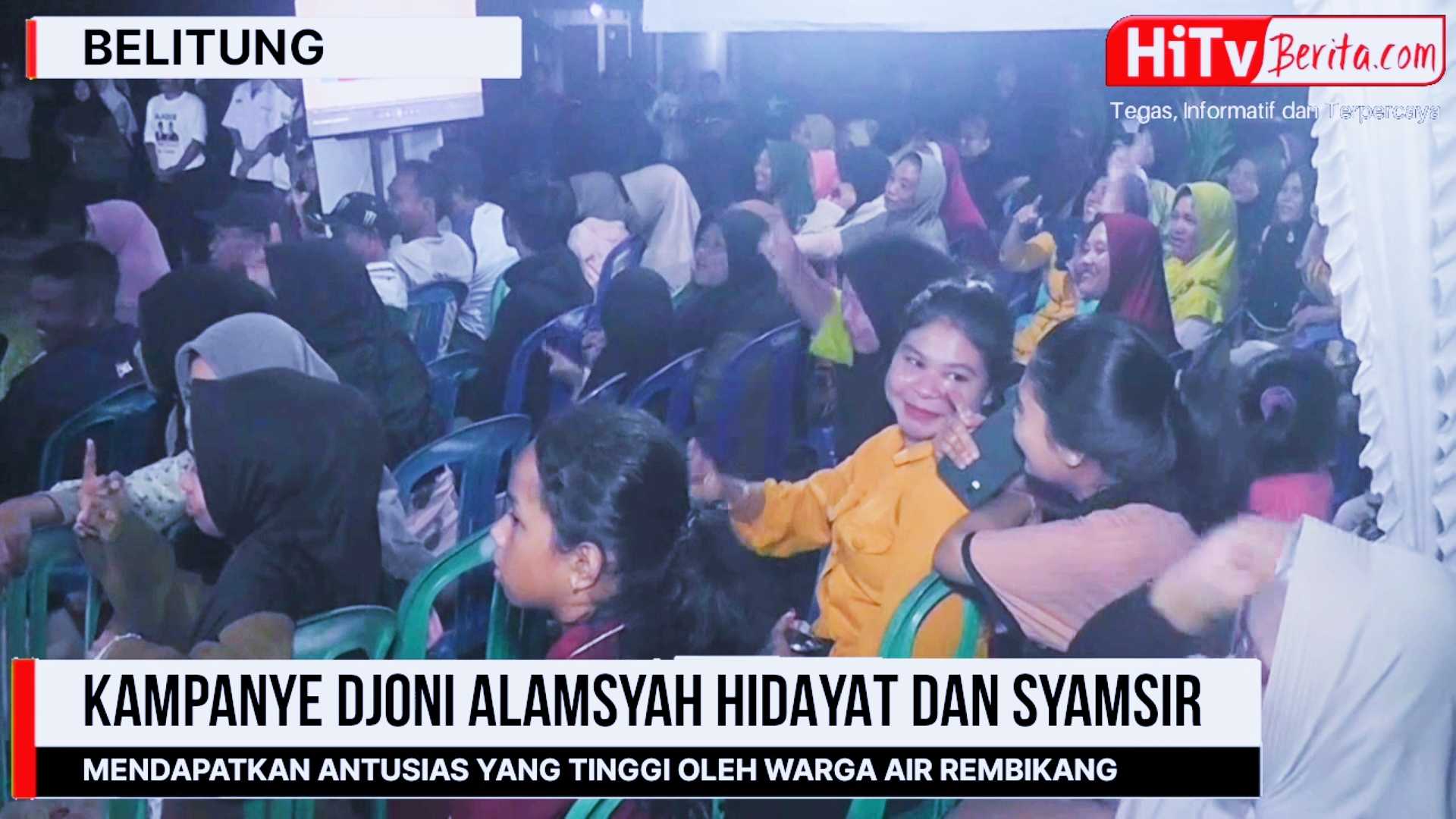 Kampanye Djoni Alamsyah Hidayat Dan Syamsir Mendapatkan Antusias Yang Tinggi Oleh Warga Air Rembikang