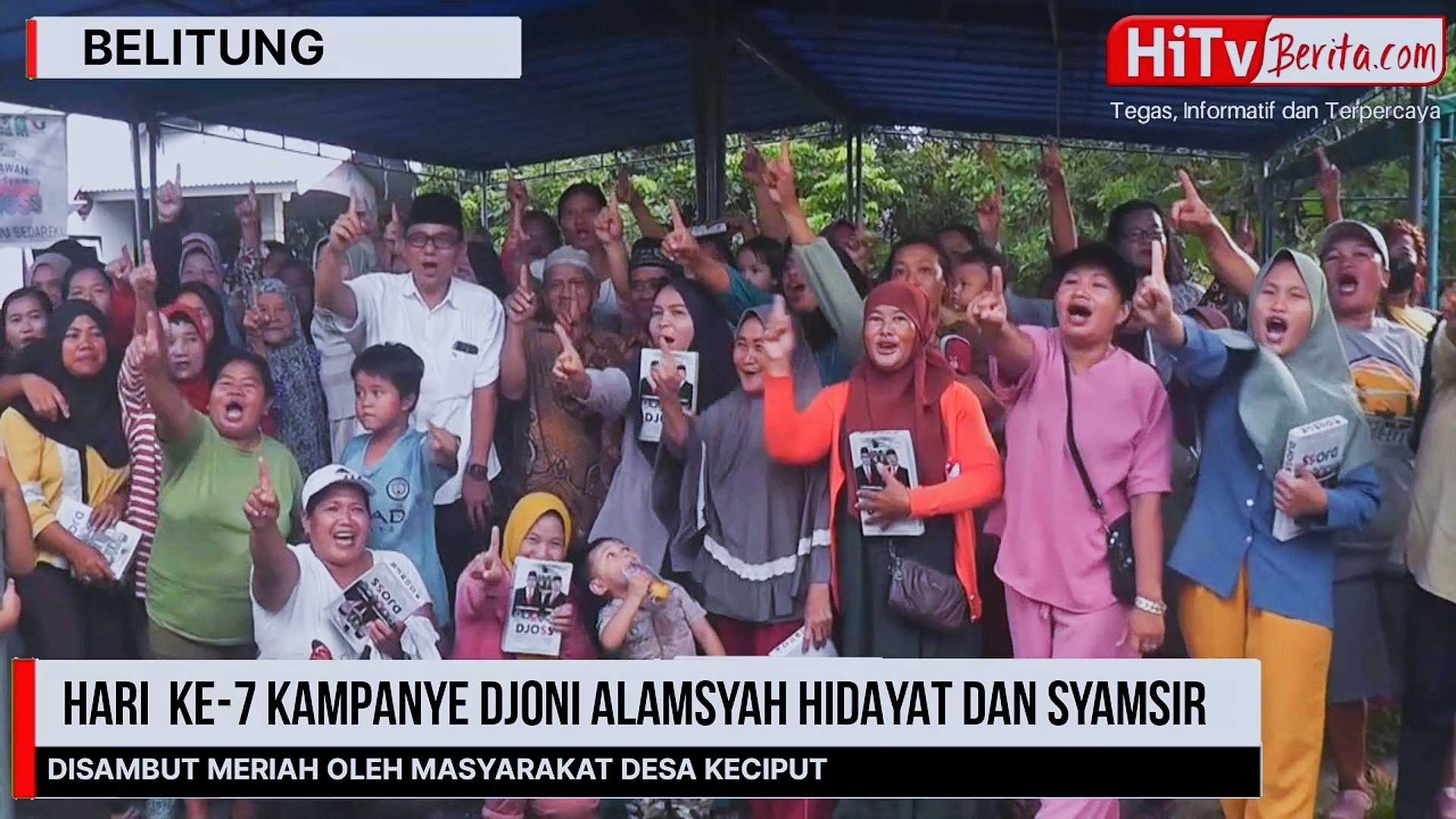 Tinggi Antusias Warga Desa Keciput, Dalam Menghadiri Kampanye Djoni Alamsyah Hidayat Dan Syamsir