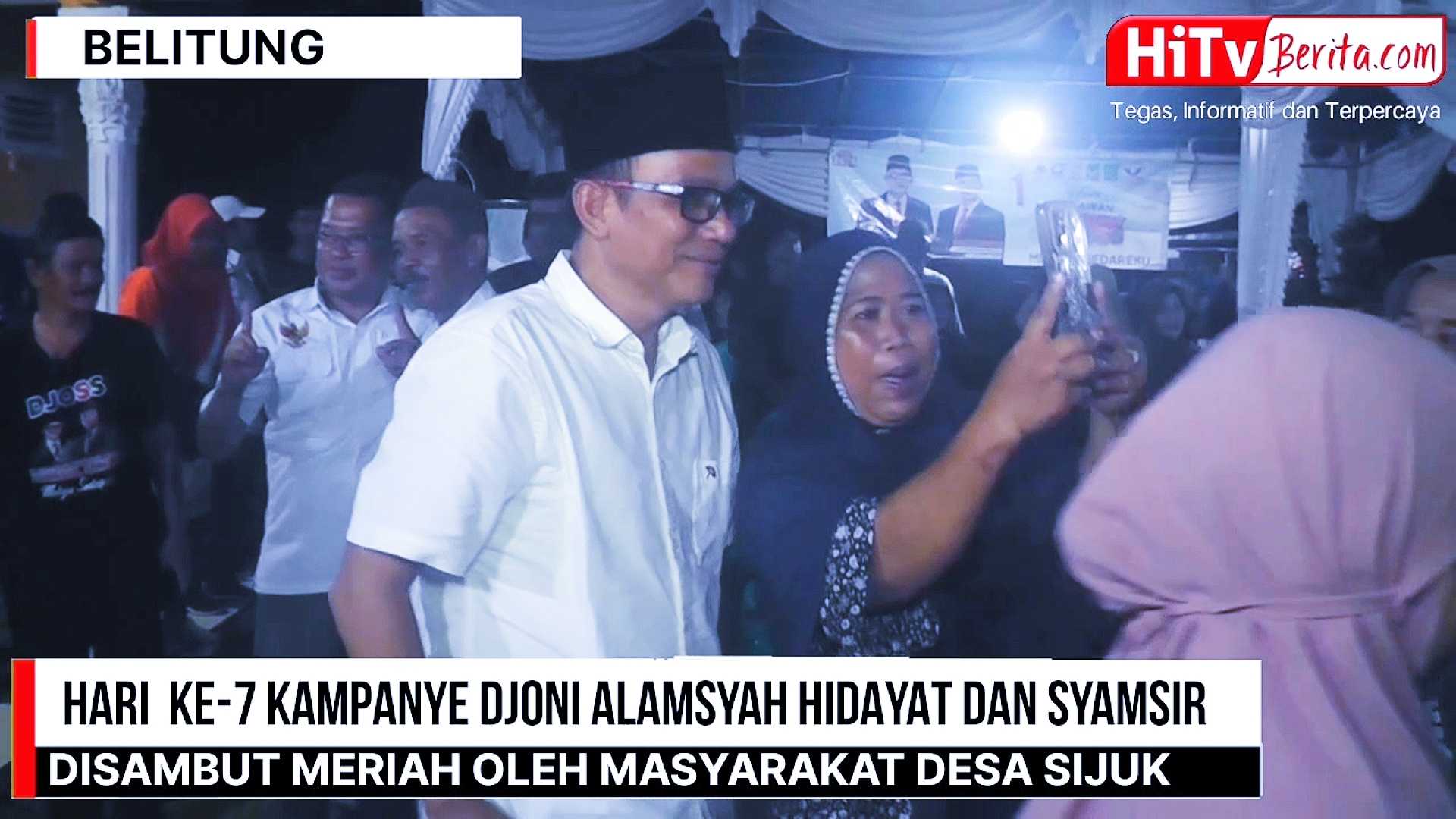 Hari Ke- 7  Kampanye Djoni Alamsyah Hidayat Dan Syamsir Disambut Meriah Oleh warga Desa Sijuk