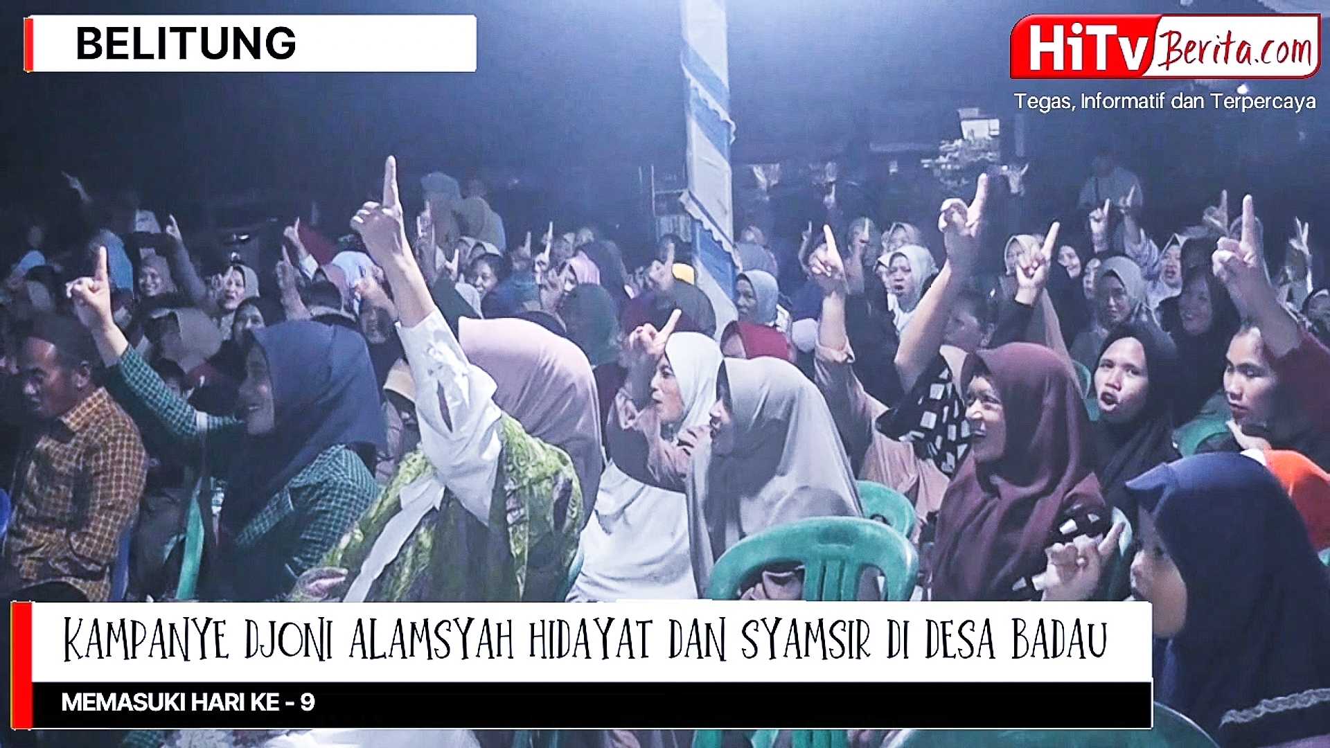 Kampanye Hari Ke-9 Djoni Alamsyah Hidayat Dan Syamsir Di Desa Badau Di Sambut Positif Oleh Warga Badau