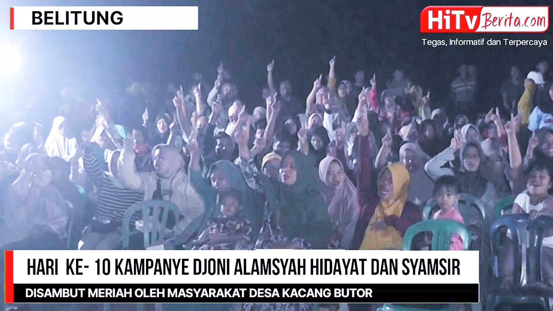 Kampanye Hari Ke- 10 Djoni Alamsyah Dan Syamsir Di Desa Kacang Butor, Di Sambut Positif Oleh Warga