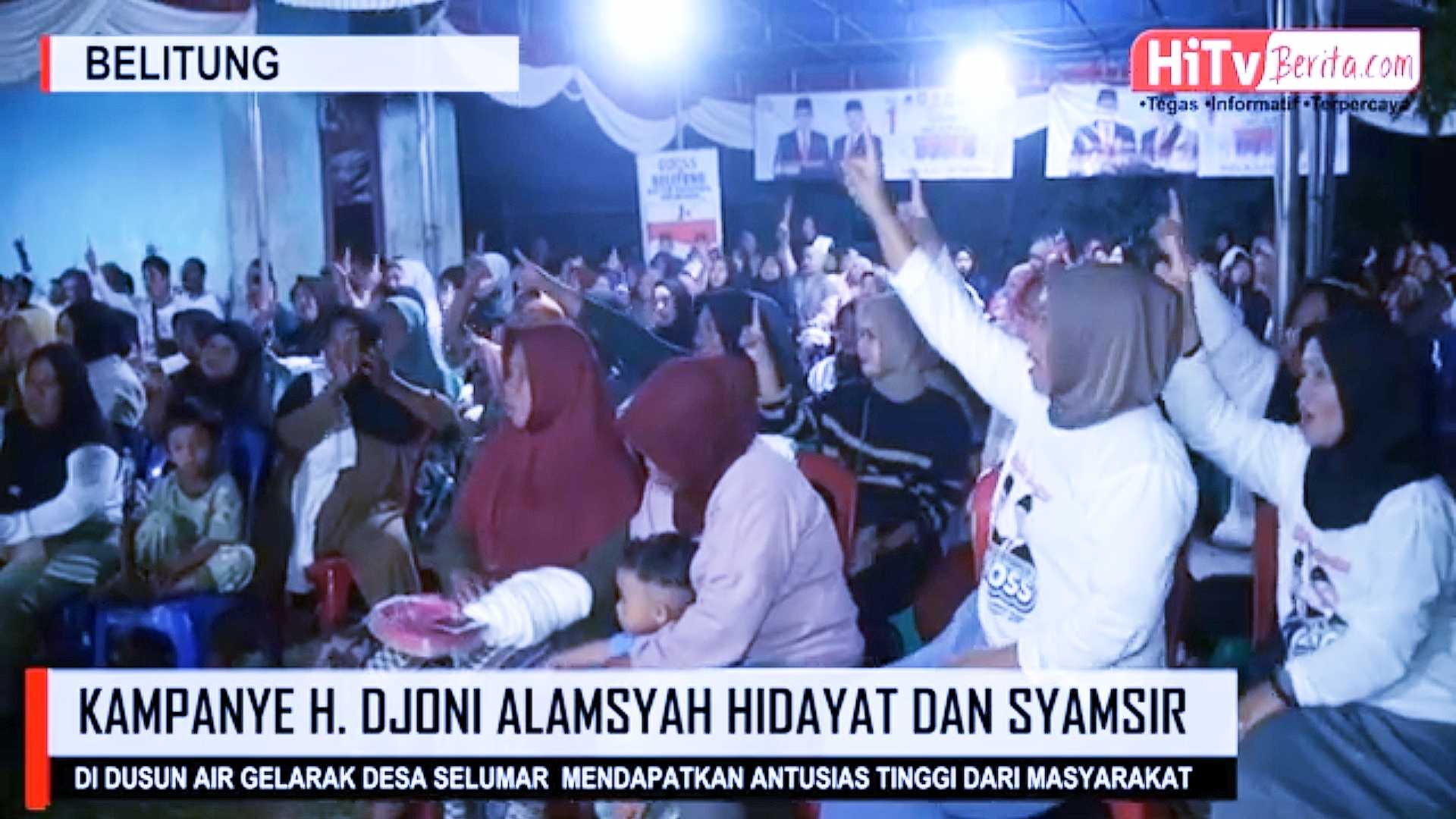 Kampanye Dialogis Paslon H. Djoni Alamsyah Hidayat Dan Syamsir Di Dusun Air Gelarak Desa Selumar Lagi Lagi Disambut Dengan Positif Dan Penuh Antusias Oleh Masyarakat