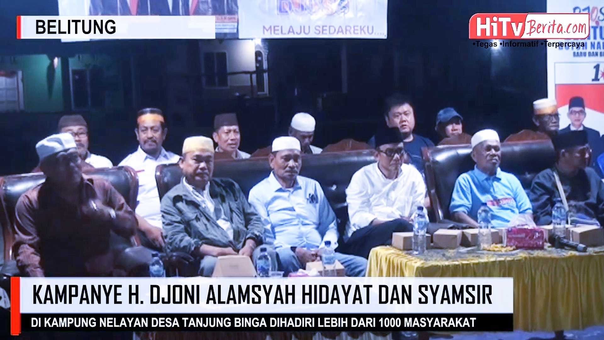 Kampanye Dialogis Paslon H. Djoni Alamsyah Hidayat Dan Syamsir Di Kampung Nelayan Desa Tanjung Binga Disambut Lebih Dari 1000 Masyarakat