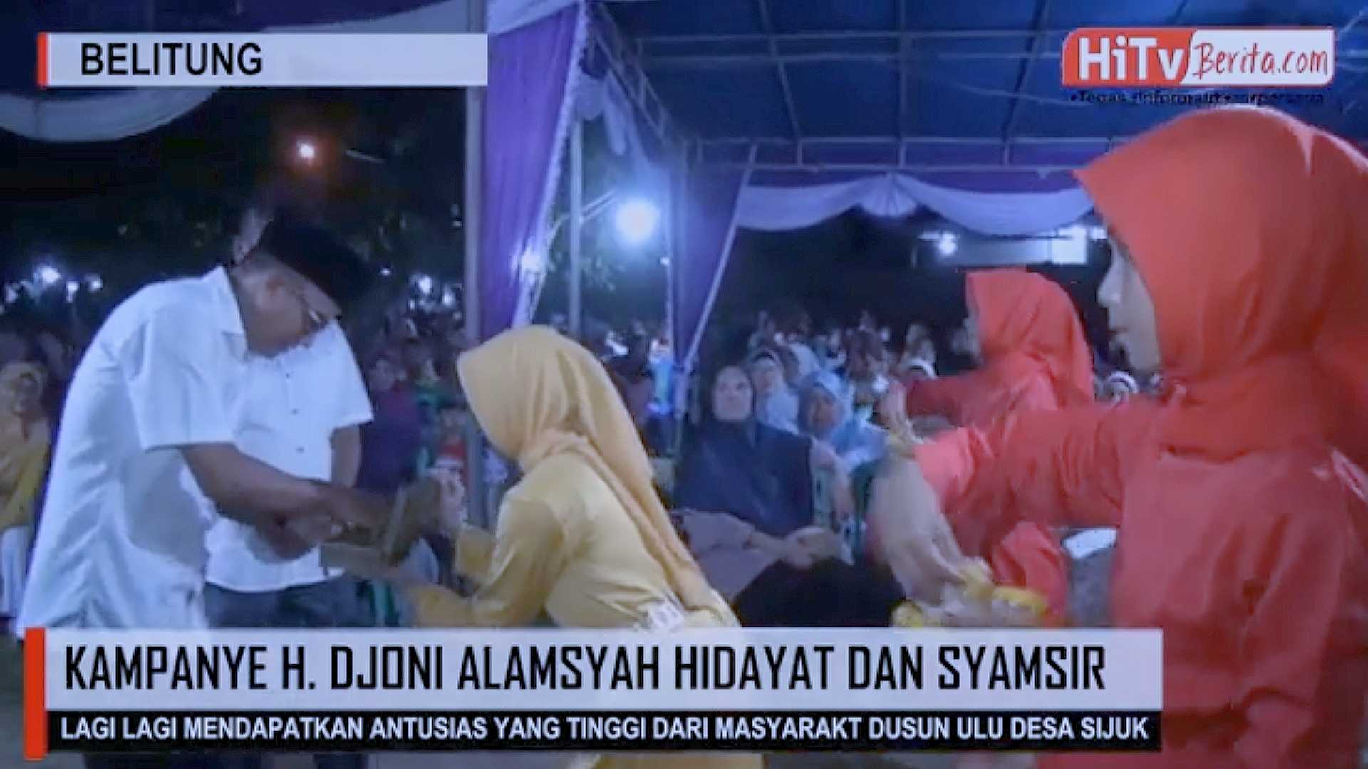 KAMPANYE H. DJONI ALAMSYAH HIDAYAT DAN SYAMSIR LAGI LAGI MENDAPATKAN ANTUSIAS YANG TINGGI DARI MASYARAKAT DUSUN ULU DESA SIJUK