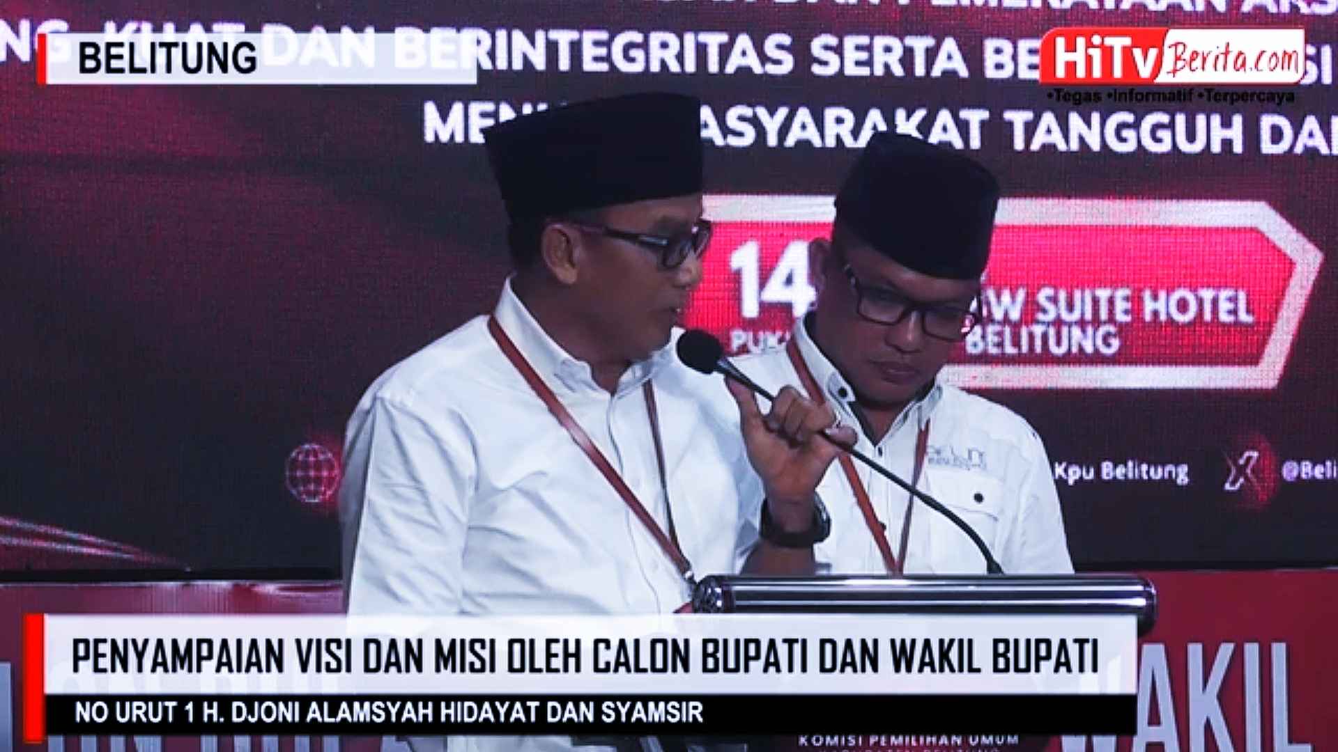 Debat Publik Kedua Paslon Bupati dan Wakil Bupati Belitung 2024