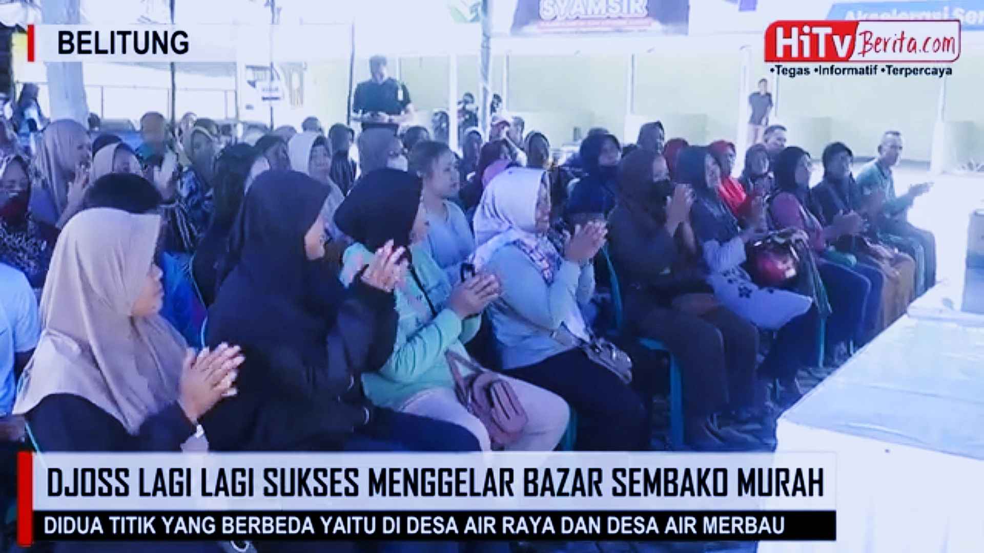 DJOSS Kembali Sukses Menggelar Bazar Sembako Murah Di Dua Titik Yang Berbeda Yaitu, Desa Air Raya Dan Desa Air Merbau