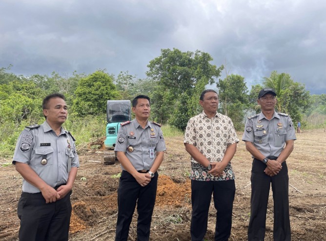 KADIVPAS Babel Apresiasi  Lapas Tanjungpandan Hijaukan Lapas Akselarasi Dari Program Ketahanan Pangan