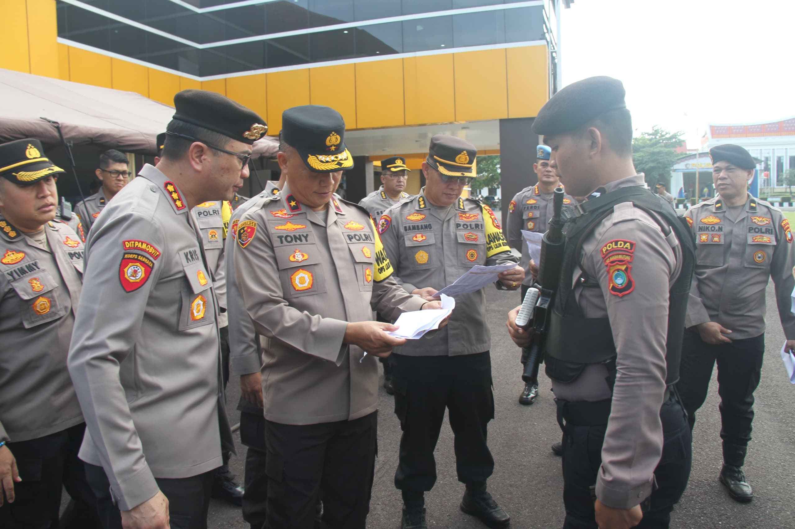 Lakukan Pemeriksaan Senpi Anggota, Polda Babel : Komitmen Jaga Integritas Dan Profesionalitas