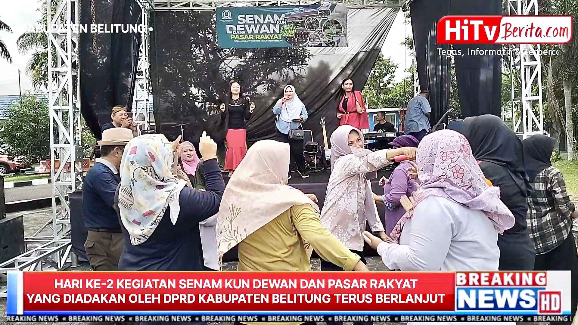 Hari Ke-2 Senam Kun Dewan Dan Pasar Rakyat Yang Di Gelar Oleh DPRD Kabupaten Belitung Terus Berlanjut, Kegiatan Tersebut Mendapatkan Antusias Yang Tinggi Dari Masyarakat