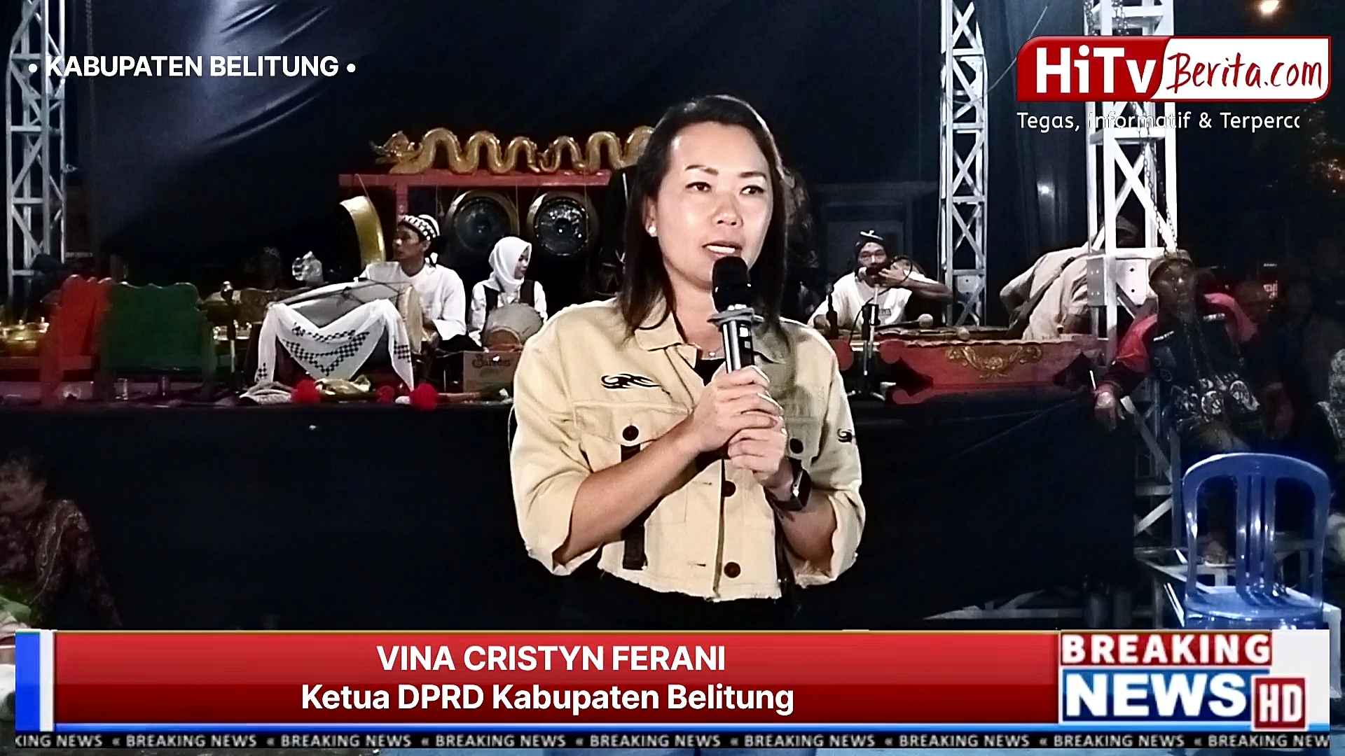 Ketua DPRD Kabupaten Belitung Vina Cristyn Ferani, Resmi Menutup Kegiatan Senam Kun Dewan Dan Pasar Rakyat 2025