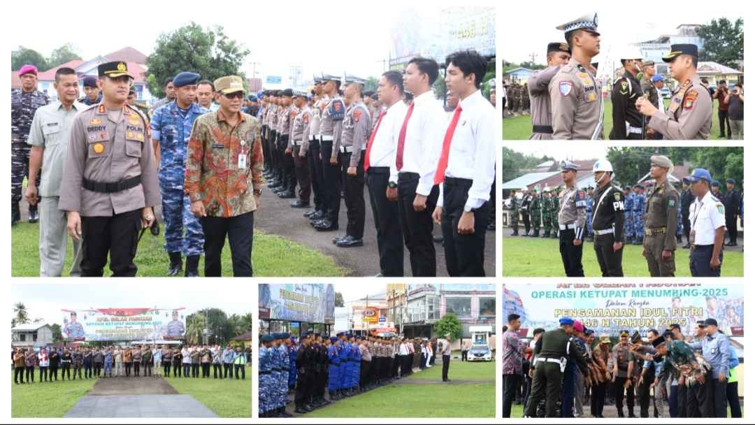 Kapolres Belitung Pimpin Upacara Gelar Pasukan Operasi Ketupat 2025, Tegaskan Kesiapan Pengamanan Lebaran