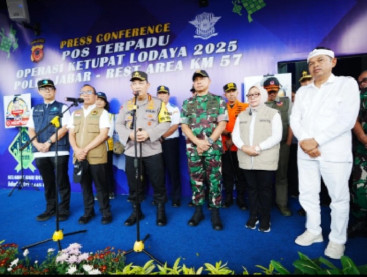 Kapolri Tinjau Rest Area KM 57, Pastikan Kelancaran Arus Mudik Lebaran 2025