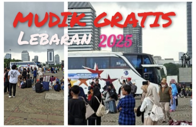 Pemprov DKI Jakarta Gelar Mudik Gratis, Ribuan Pemudik Padati Monas