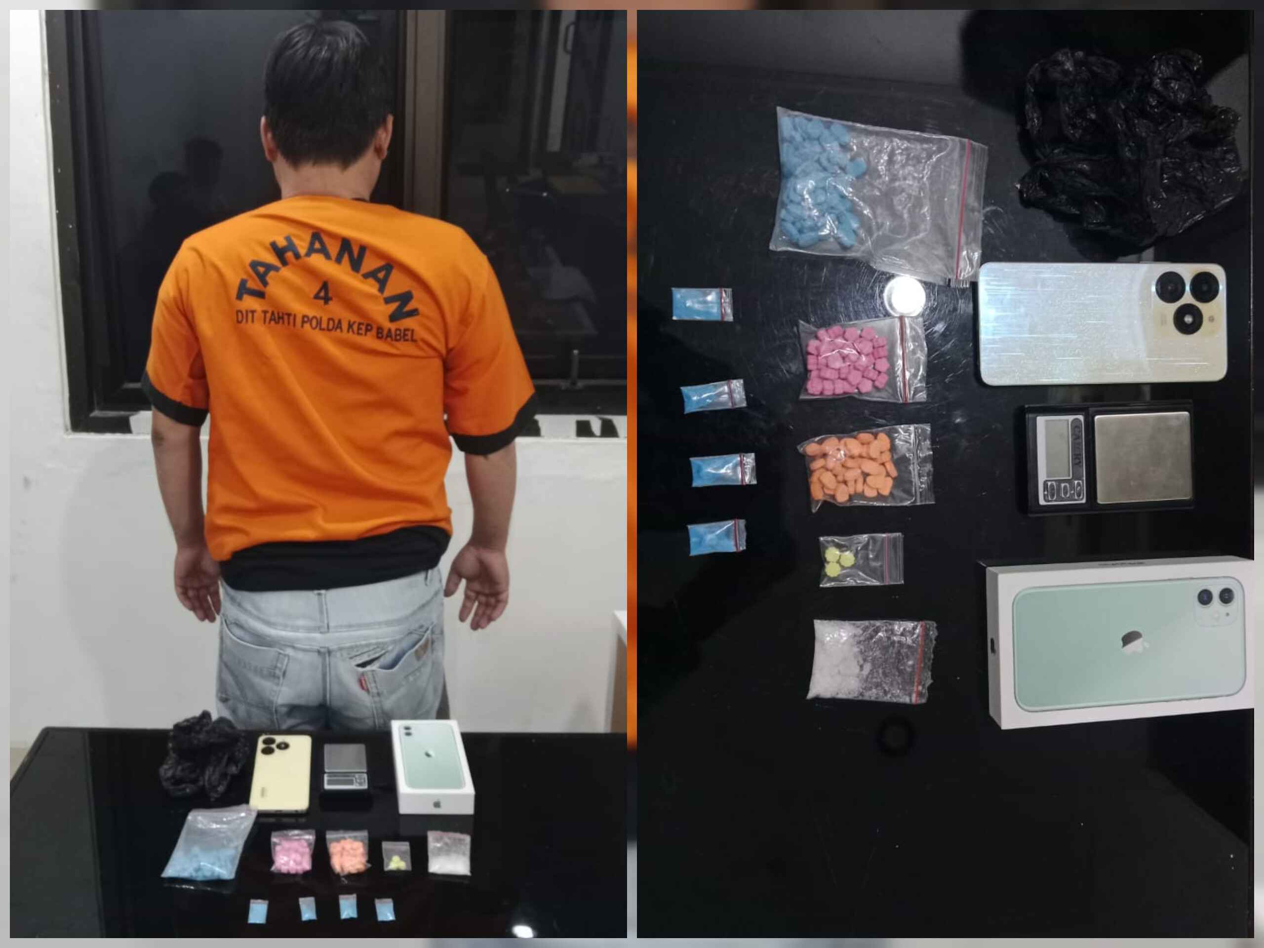Kedapatan Simpan Ekstasi Dan Sabu, Pria Asal Desa Mesu Diamankan Ditresnarkoba Polda Babel