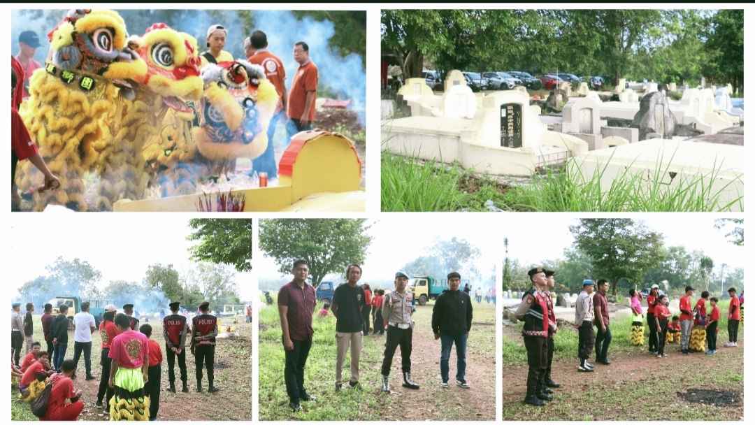 Polres Belitung Laksanakan Pengamanan Kegiatan Cheng Beng di TPU Hok Kian Tanjungpandan