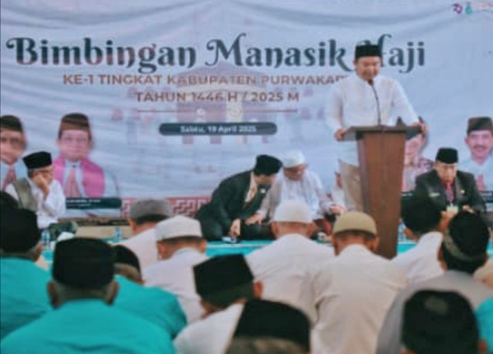741 Calon Jemaah Haji Purwakarta Ikuti Manasik Haji di Masjid Agung