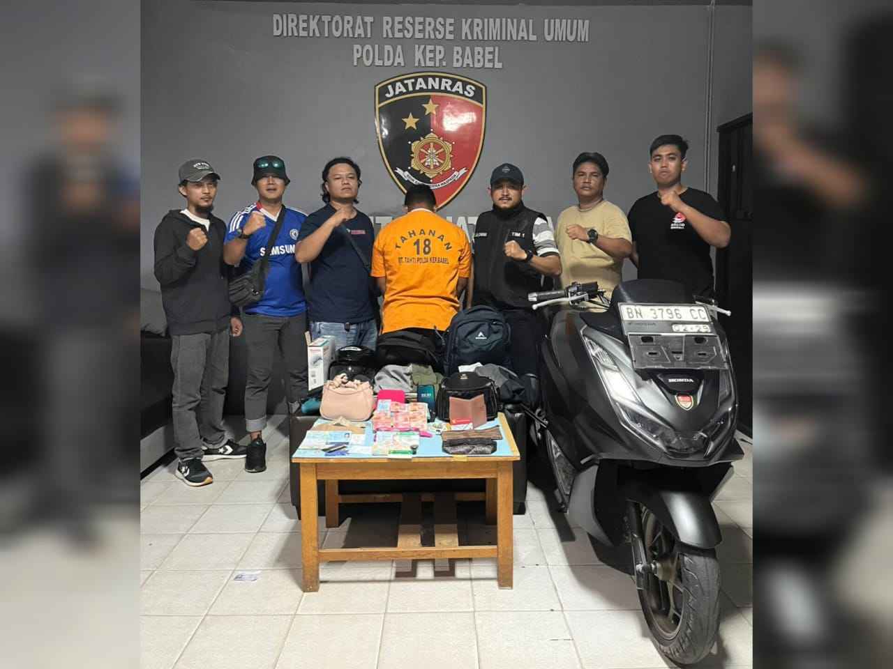 Tim Satgas Gakkum Ops Pekat Polda Babel Ringkus Pelaku Jambret, Uang Hasil Curian Digunakan Bayar Pinjol