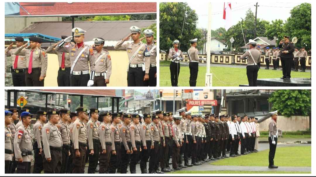 Polres Belitung Gelar Upacara Harkitnas Ke-117: Teguhkan Semangat Persatuan dan Kemandirian Bangsa