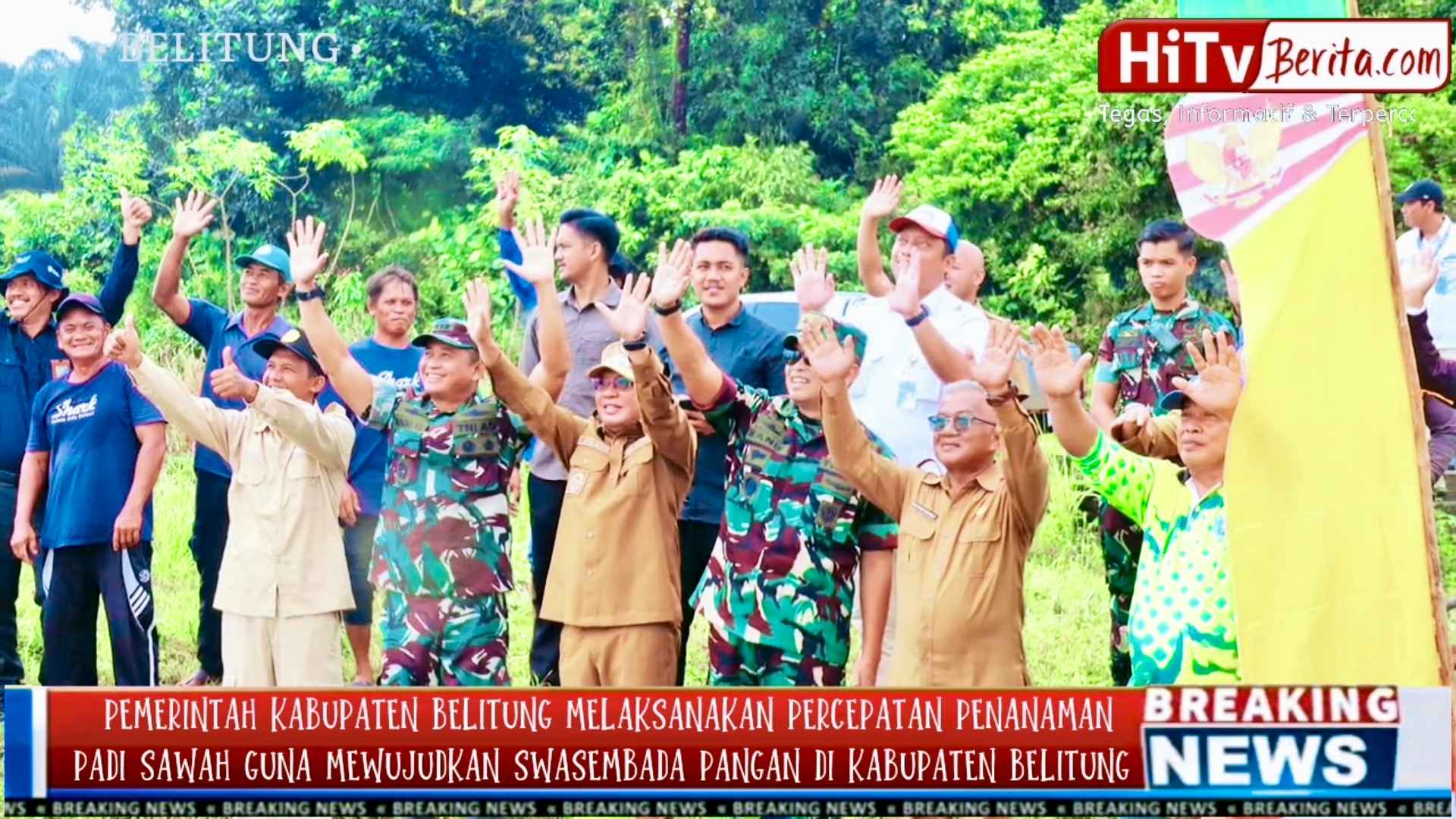 Pemerintah Kabupaten Belitung Melaksanakan Kegiatan Percepatan Tanam Padi Sawah Guna Mewujudkan Swasembada Pangan di Kabupaten Belitung