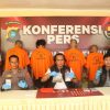 Satresnarkoba Polres Belitung Gelar Press Release Penangkapan Empat Pelaku Narkotika