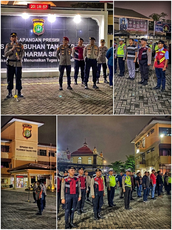 Polres Pelabuhan Tanjung Priok Gelar Patroli Skala Besar, Cegah Gangguan Kamtibmas