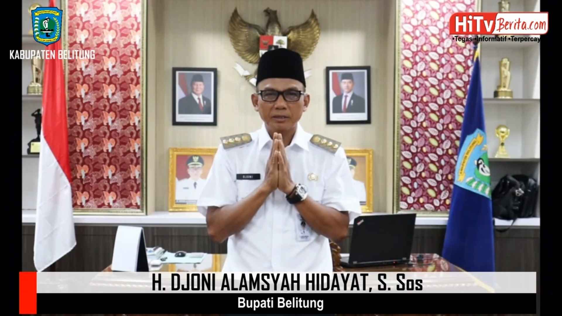 H. Djoni Almsyah Hidayat, S.Sos Bupati Belitung Mengucapkan Selamat Hari Raya Idul Adha 1446 H
