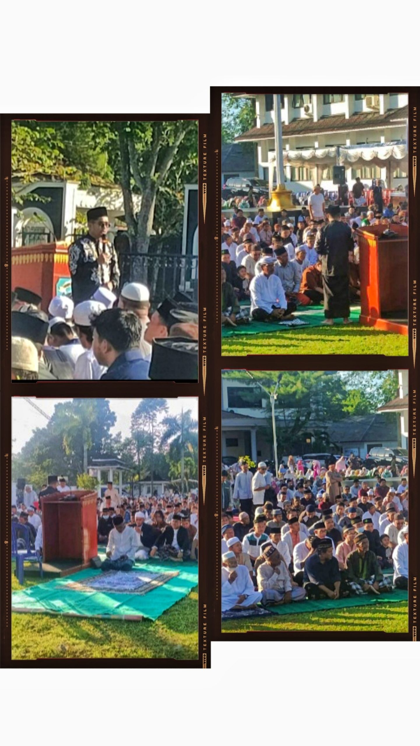 Ribuan Warga Belitung Laksanakan Shalat Idul Adha di Halaman Kantor Bupati