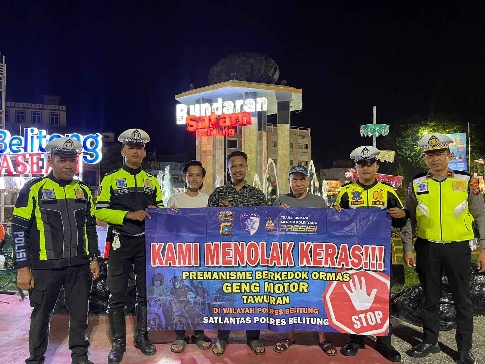Polres Belitung Gelar KRYD Cooling System Gabungan Ciptakan Situasi Kamtibmas Kondusif