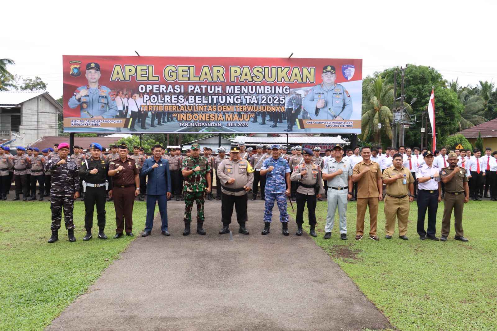 Polres Belitung Gelar Apel Operasi Patuh Menumbing 2025: Wujud Nyata Disiplin Berlalu Lintas Menuju Indonesia Emas