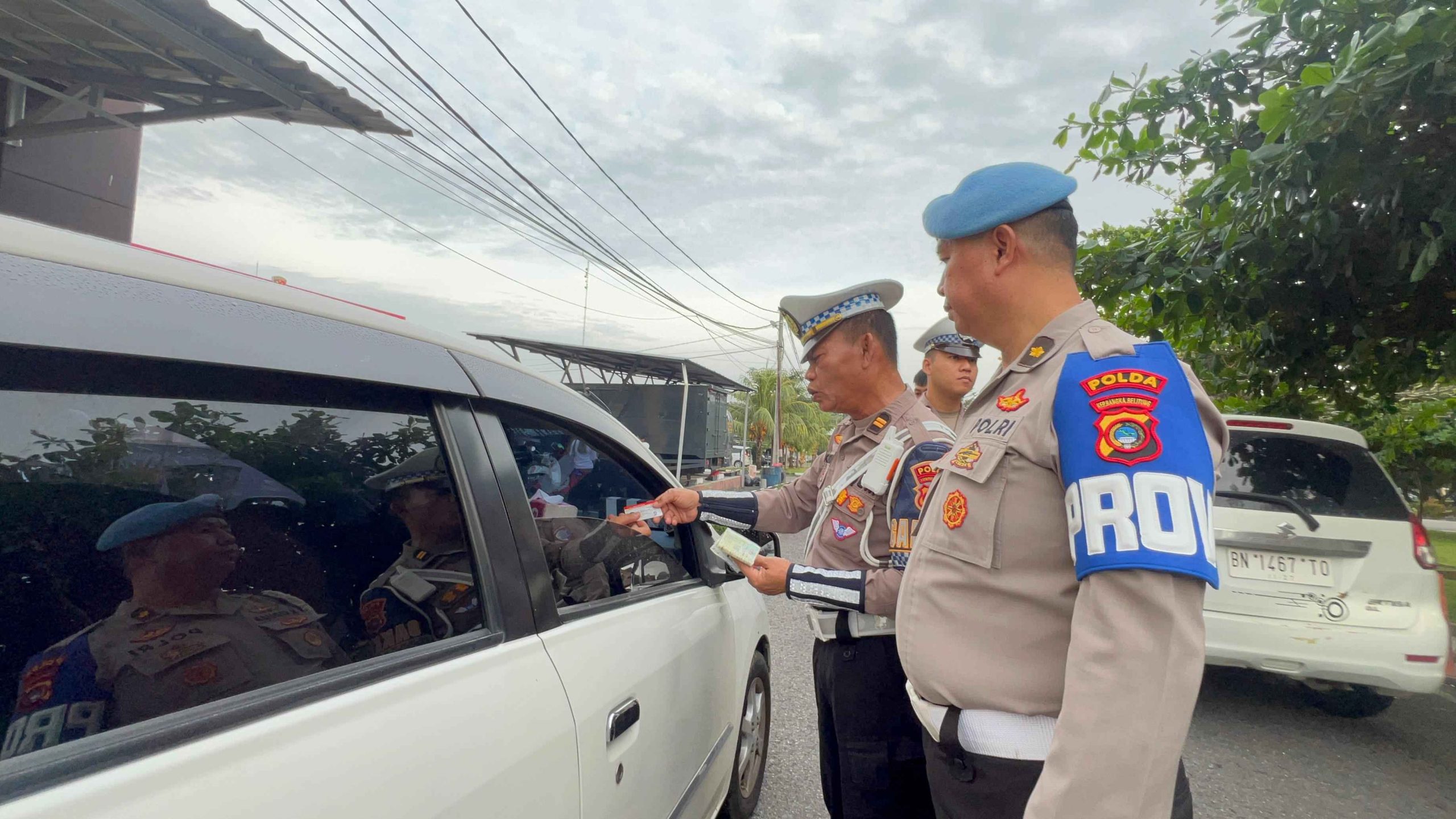 Hari Kedua OPM 2025, Ditlantas Polda Babel Sasar Kelengkapan Kendaraan Anggota Polda Babel