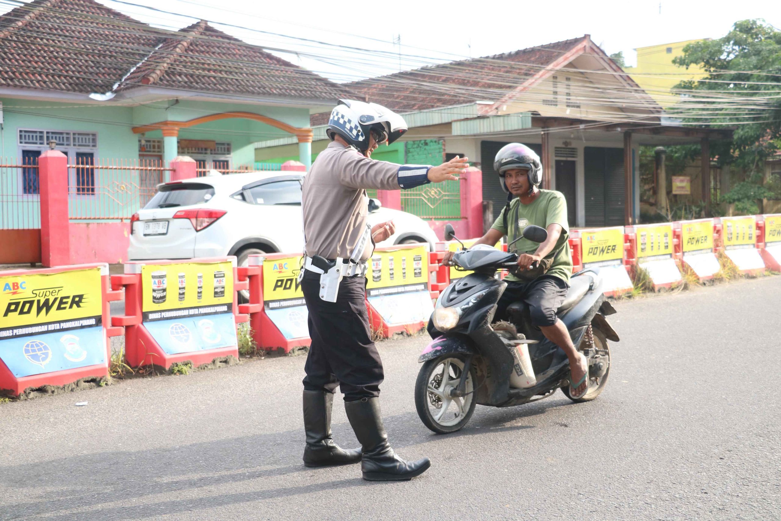 Ditlantas Polda Babel Gelar Razia Kendaraan Di Hari Kelima OPM 2025, Jaring Pelanggar Kasat Mata