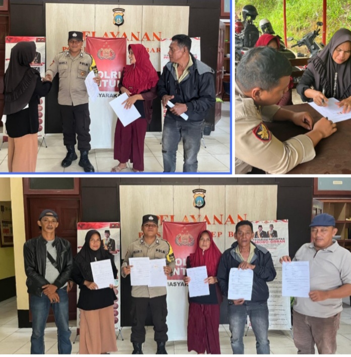 Bhabinkamtibmas Desa Sungai Buluh, Fasilitasi Mediasi Warga Secara Kekeluargaan di Lingga