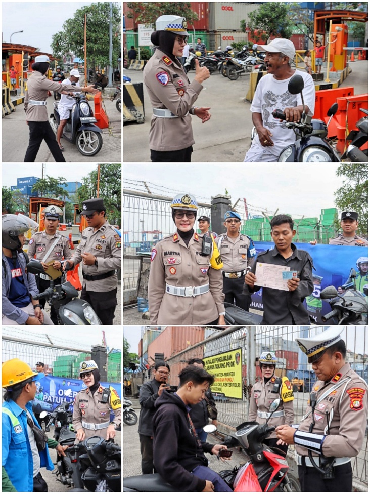 Polres Pelabuhan Tanjung Priok Gelar Operasi Patuh Jaya 2025, Fokuskan Edukasi dan Teguran