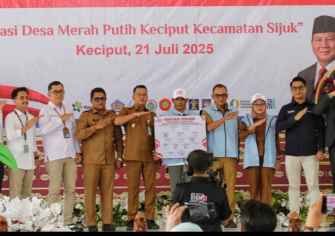 Koperasi Merah Putih Diluncurkan di Belitung, Jadi Percontohan Nasional