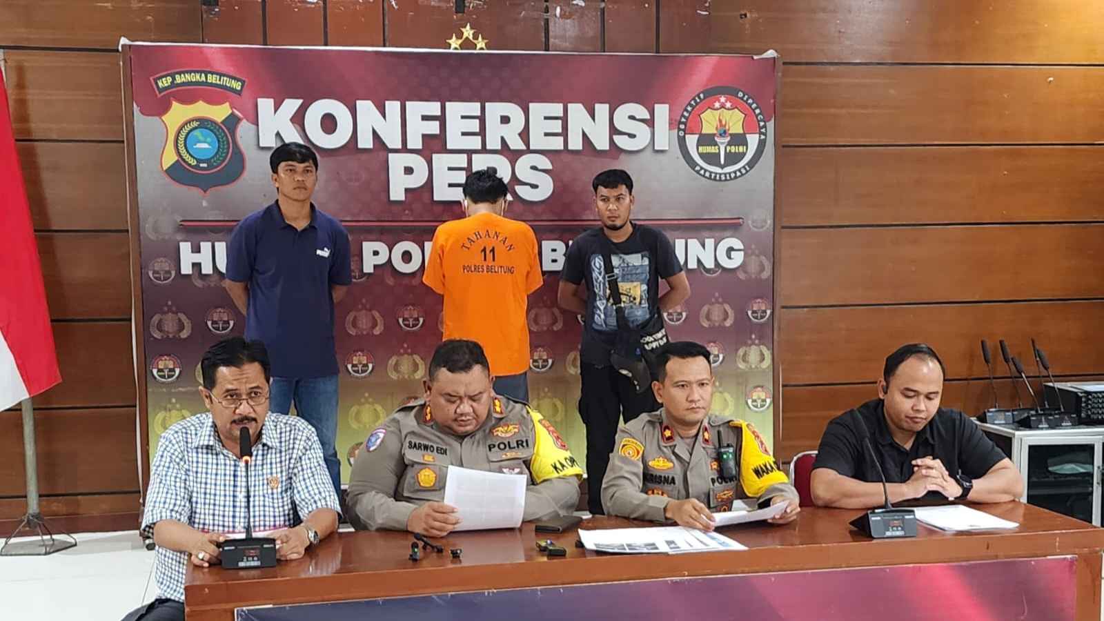 Polres Belitung Dan Polda Kep. Bangka Belitung Berhasil Gagalkan Penyelundupan 4,95 Ton Di Duga Pasir Timah Ilegal Tujuan Batam