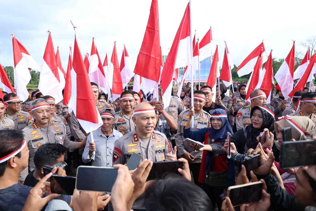 Sambut HUT Ke 80 RI, Polda Bangka Belitung Dan Jajaran Serentak Gelar Penanaman Ribuan Bibit Pohon