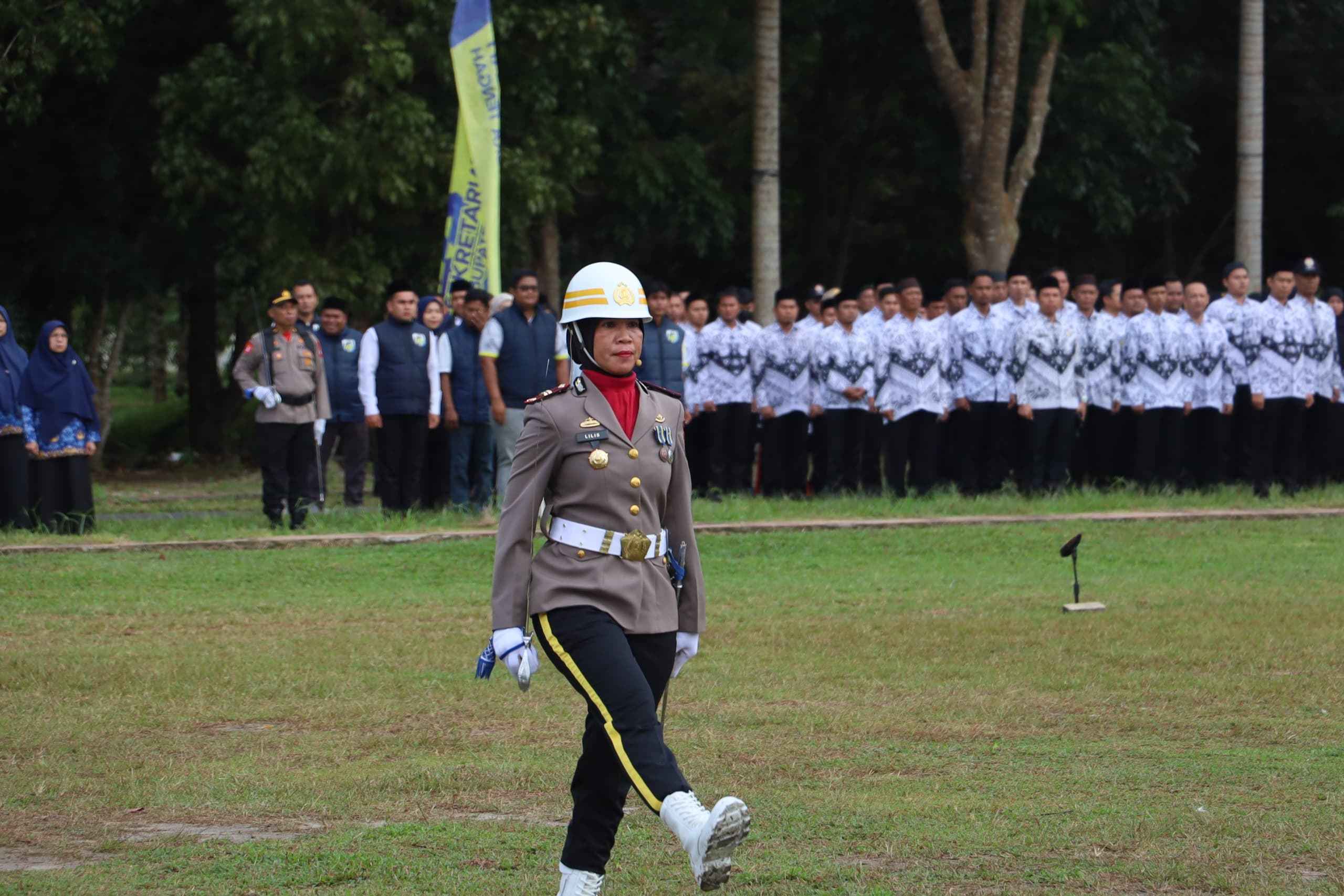 Sosok Iptu Lilis, Polwan Polres Bangka Tengah Ditunjuk Jadi Danup HUT Ke 80 Kemerdekaan RI