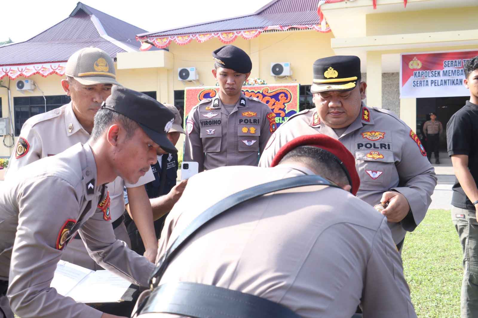 Upacara Serah Terima Jabatan di Polres Belitung, Sejumlah Pejabat Utama Resmi Berganti