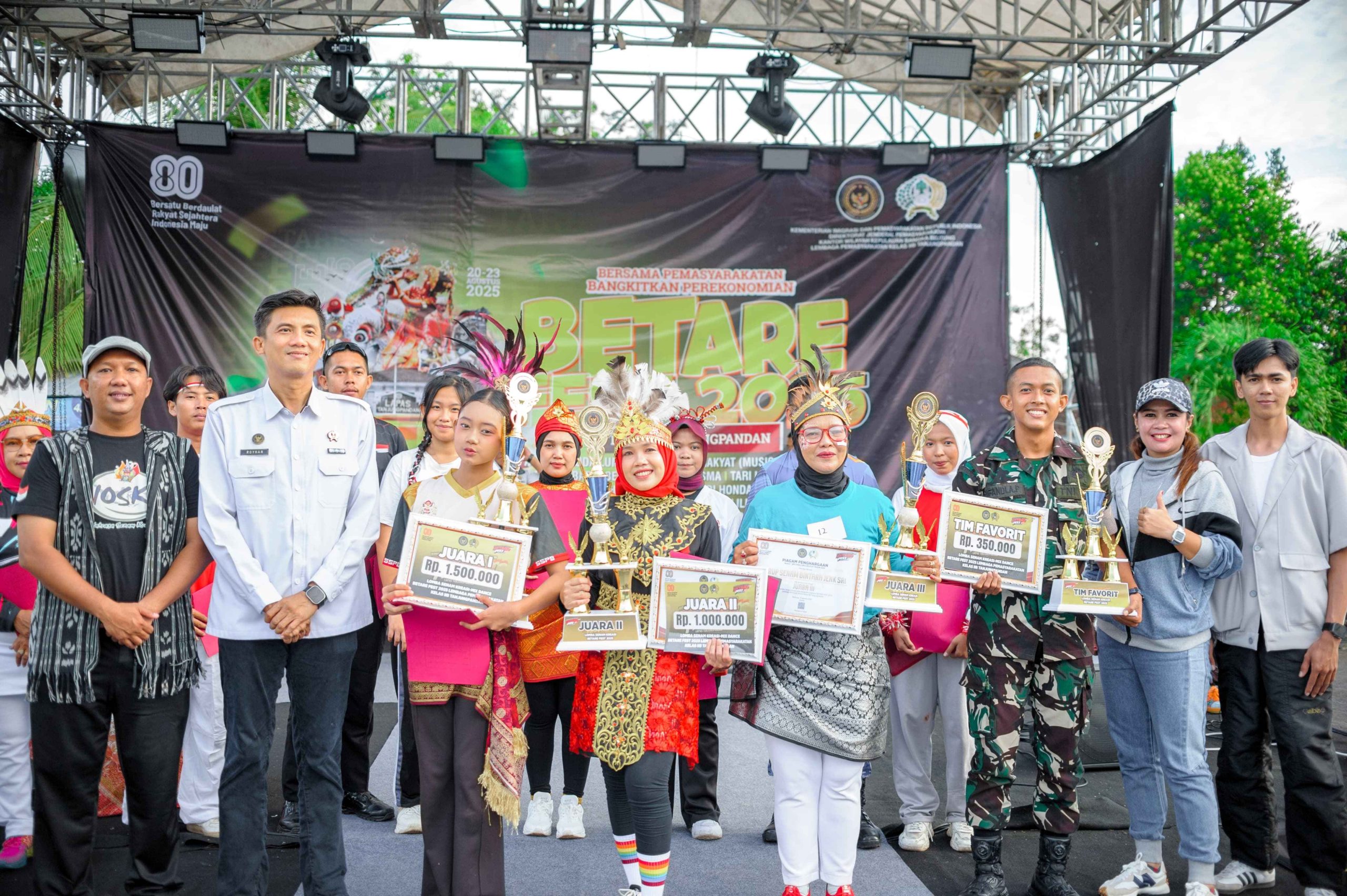 Lapas Kelas IIB Tanjungpandan  Menggelar Event Betare Fest 2025, Dalam Rangka Memperingati HUT RI Ke-80