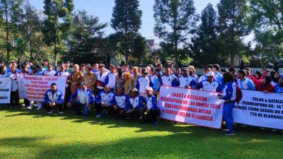 Ratusan Insan Olah Raga, Gelar Aksi Penolakan Permenpora No. 14/2024