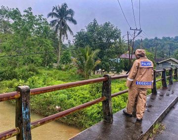 Polisi Pantau Titik Rawan Bencana di Lingga